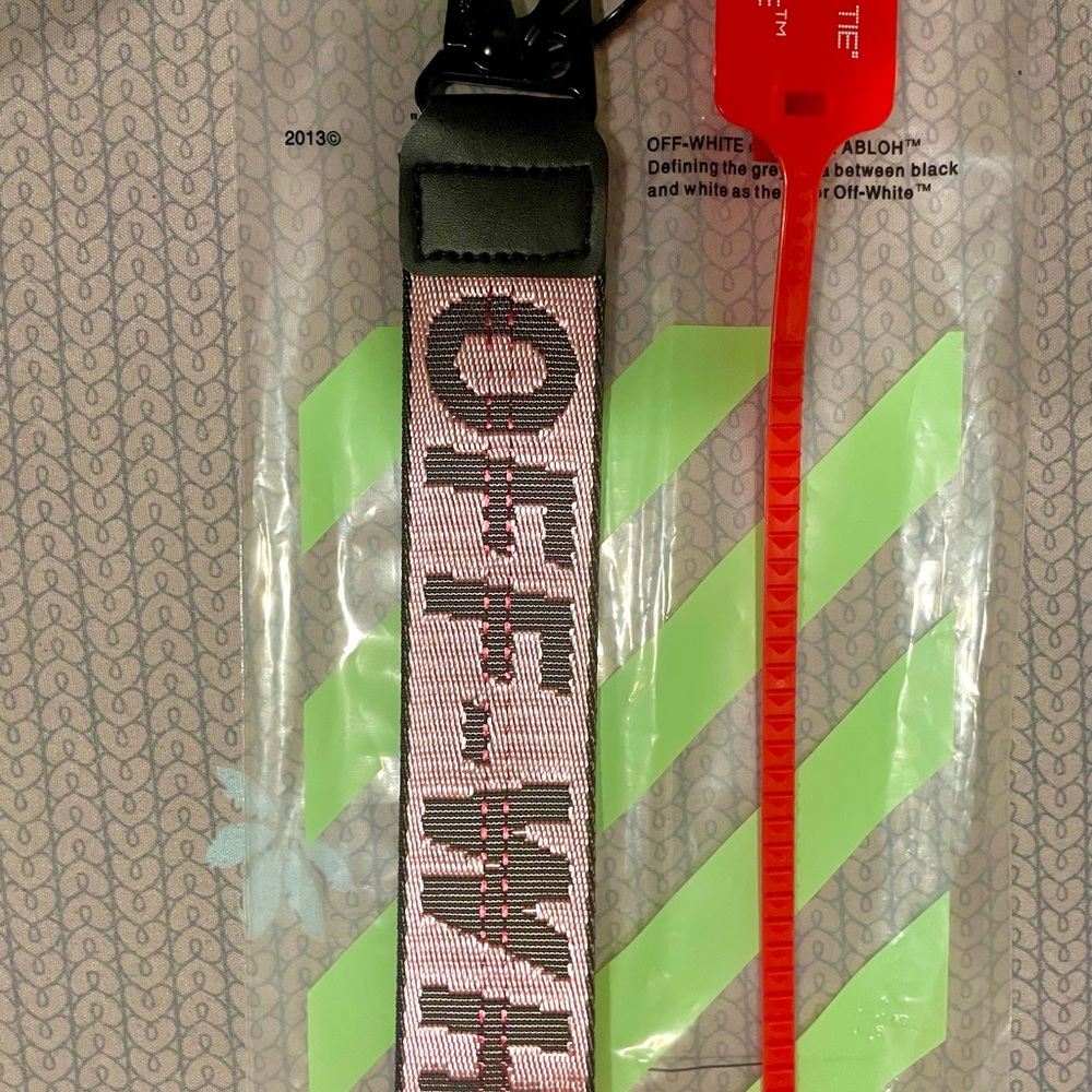 Baby Pink Off-White Keychain